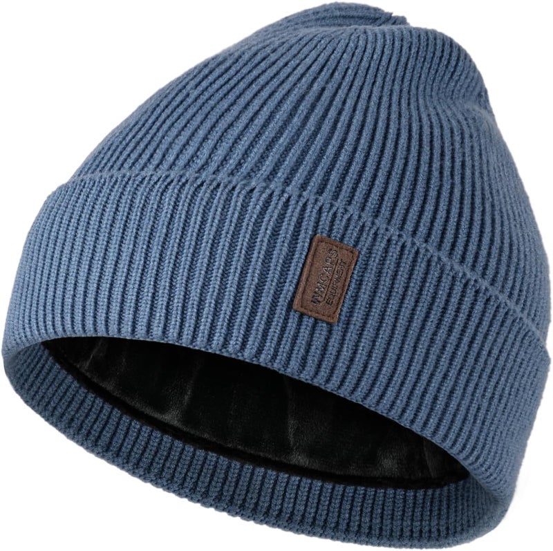 Wmcaps Winter Beanie for Men Women, Fleece Lined Beanie Soft Warm Knit Hat Ski Stocking Cuffed Cap - Image 1